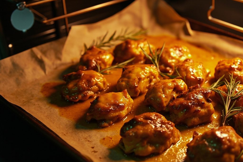 Запеченные куриные бедра с медом и горчицей: пошаговое руководство.