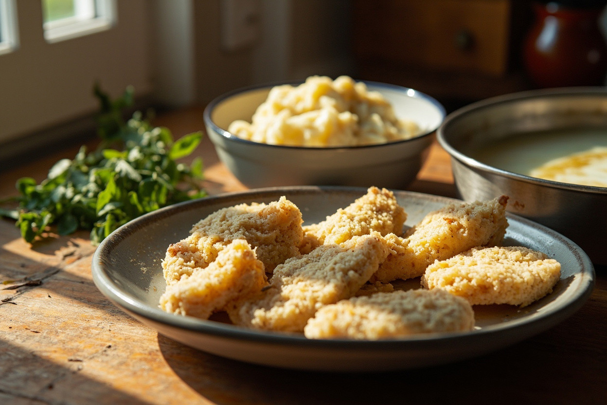 Рыбные котлеты с картофельным пюре: пошаговый рецепт.