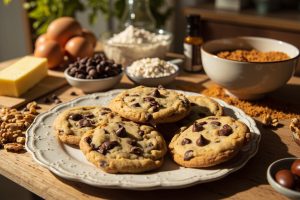 Как сделать Печенье с шоколадной крошкой и грецкими орехами: пошаговая инструкция.