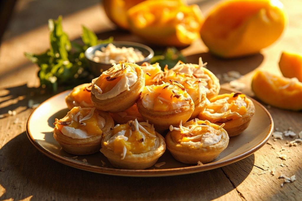 Как сделать Пирожные с манго и кокосовой стружкой: пошаговая инструкция.