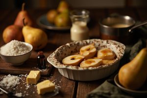 Пошаговый рецепт Грушевого десерта с карамельным соусом.