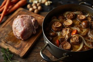 Тушеная индейка с грибами и морковью: пошаговое руководство.