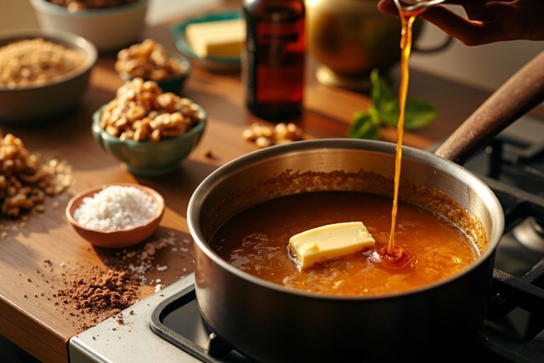 Как приготовить Карамельный десерт с грецкими орехами: пошаговая инструкция.