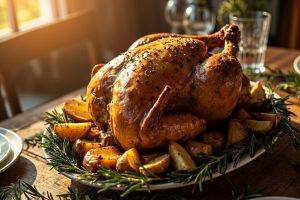Запеченная индейка с картошкой и розмарином: пошаговое руководство.