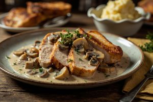 Индейка с грибами и сливками: пошаговое руководство.