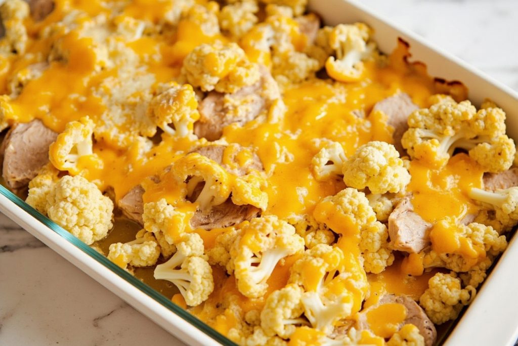 Курица с цветной капустой и сыром: пошаговое руководство.