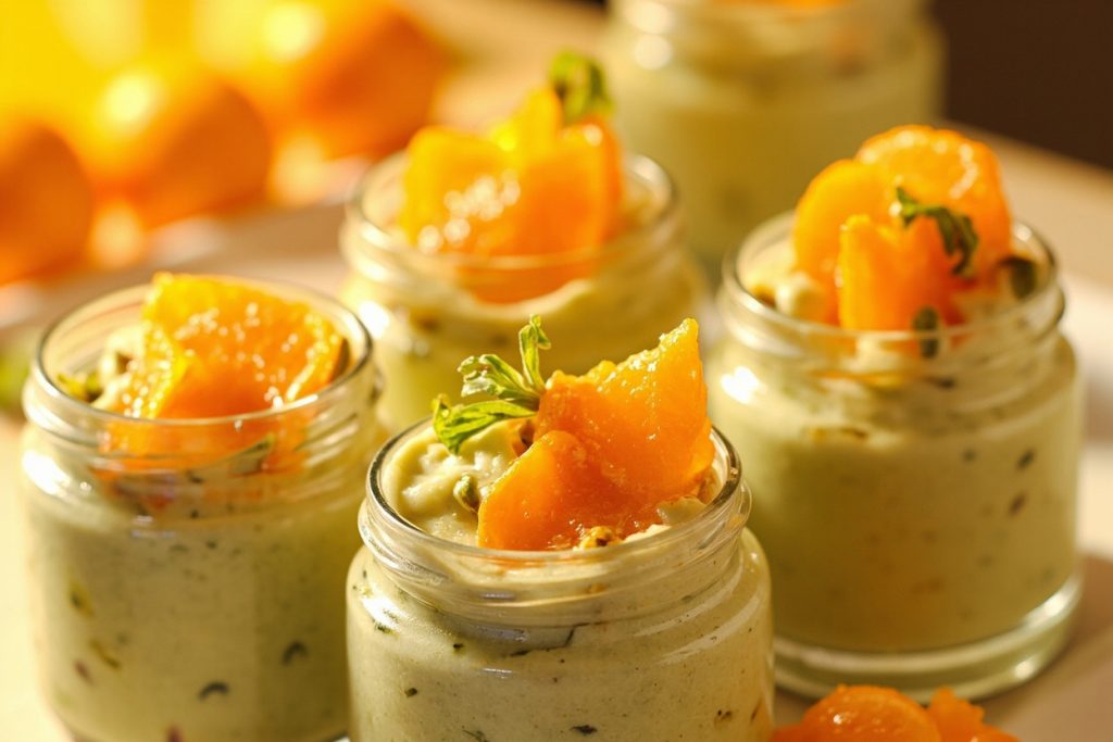 Пошаговый рецепт Фисташкового крема с мандаринами.