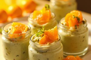 Пошаговый рецепт Фисташкового крема с мандаринами.