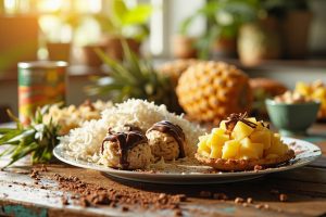 Пошаговый рецепт Кокосовых пирожных с ананасом.