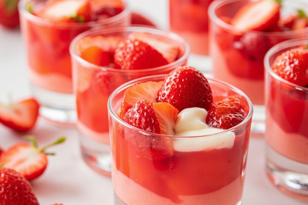 Как приготовить Клубничное желе с йогуртом: пошаговая инструкция.