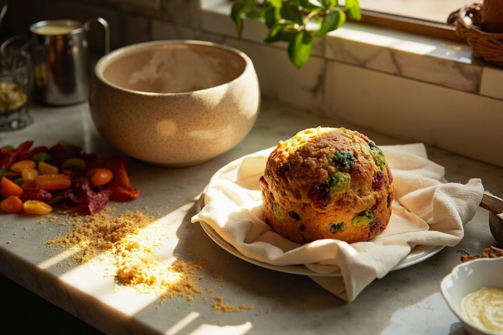 Пошаговый рецепт Панеттоне с цукатами.