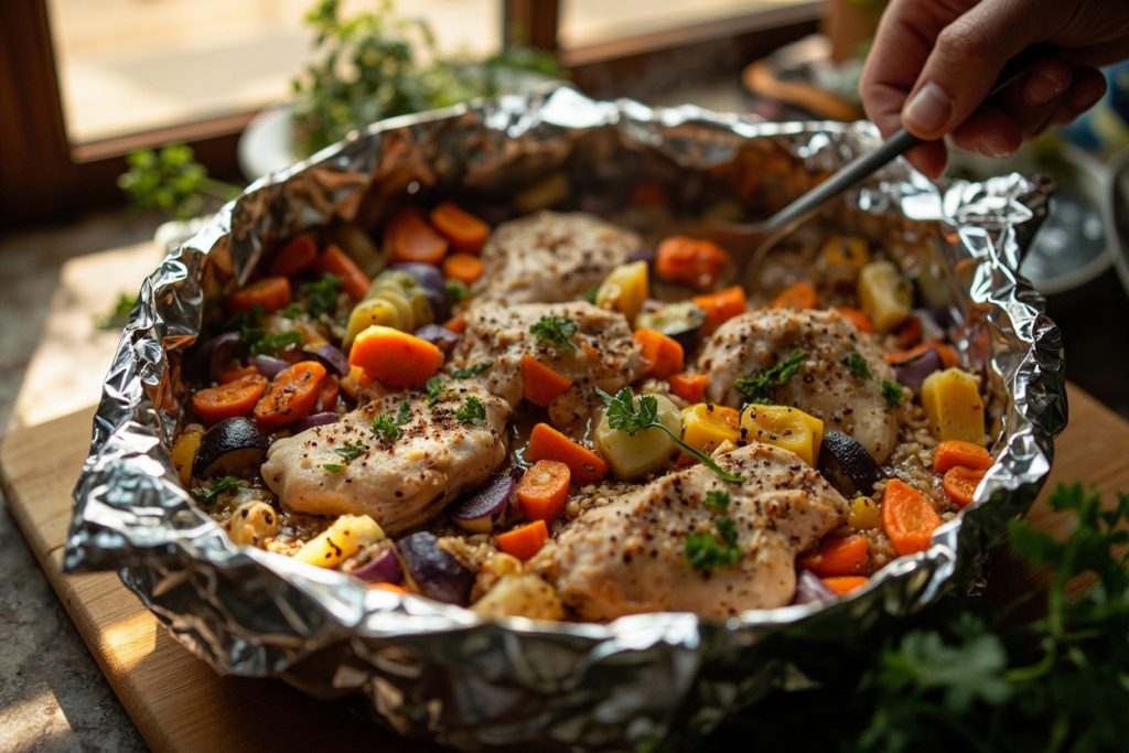 Курица с гречкой и овощами в духовке: пошаговое руководство.
