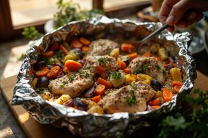 Курица с гречкой и овощами в духовке: пошаговое руководство.