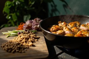 Гречка с куриными сердечками: пошаговый рецепт.