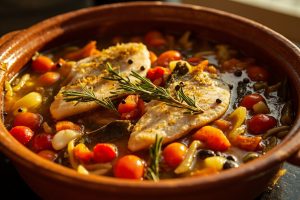 Тушеная рыба с овощами и пряностями: пошаговое руководство.