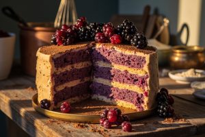 Как приготовить Торт с черным смородиновым кремом: пошаговая инструкция.