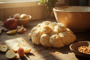 Как приготовить Сладкие рулеты с яблоками и корицей: пошаговая инструкция.