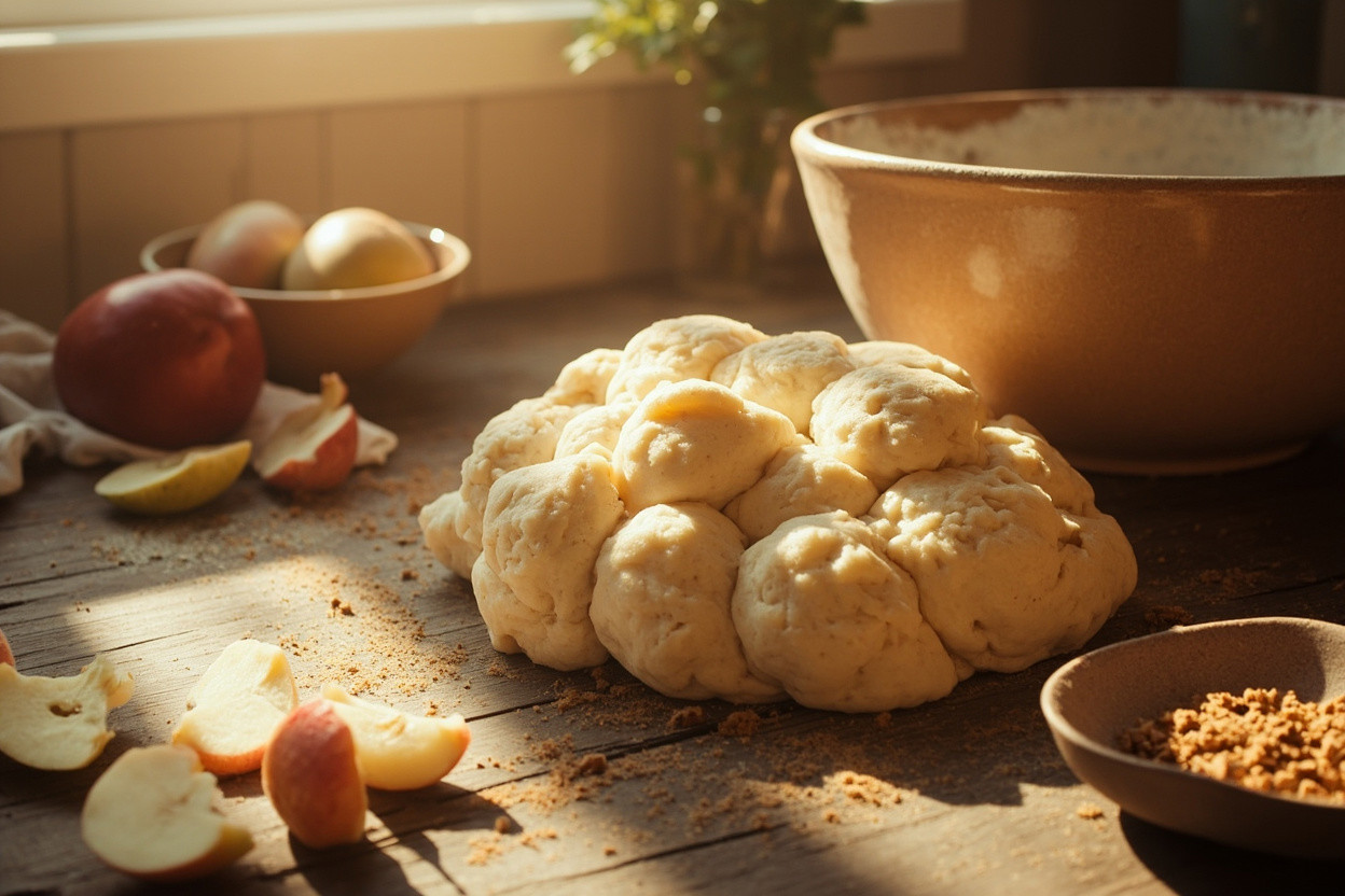 Как приготовить Сладкие рулеты с яблоками и корицей: пошаговая инструкция.