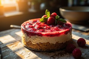 Как приготовить Торт с малиновым чизкейком: пошаговая инструкция.