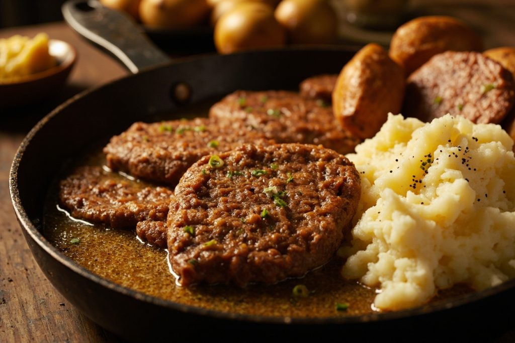 Котлеты из говядины с картофельным пюре: пошаговый рецепт.