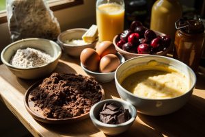 Как приготовить Шоколадные кексы с вишней: пошаговая инструкция.