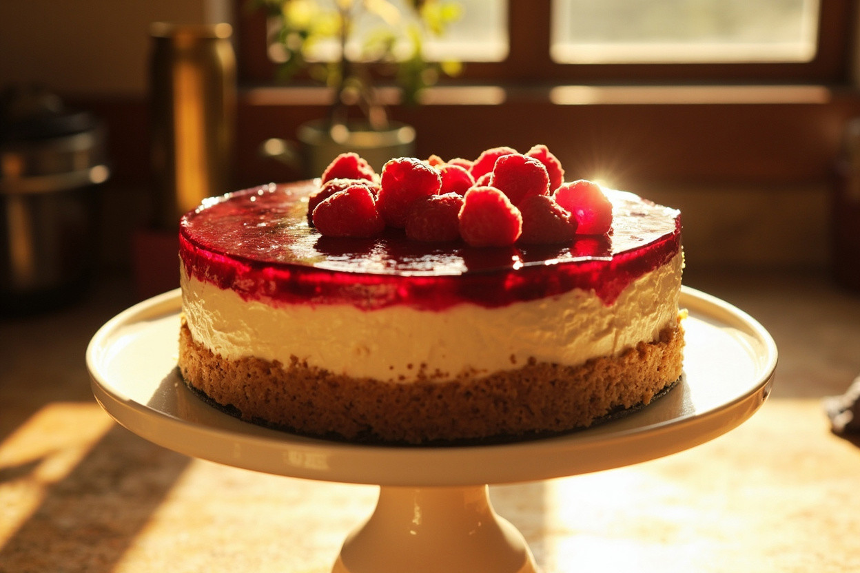 Как сделать Чизкейк без выпечки с малиной: пошаговая инструкция.