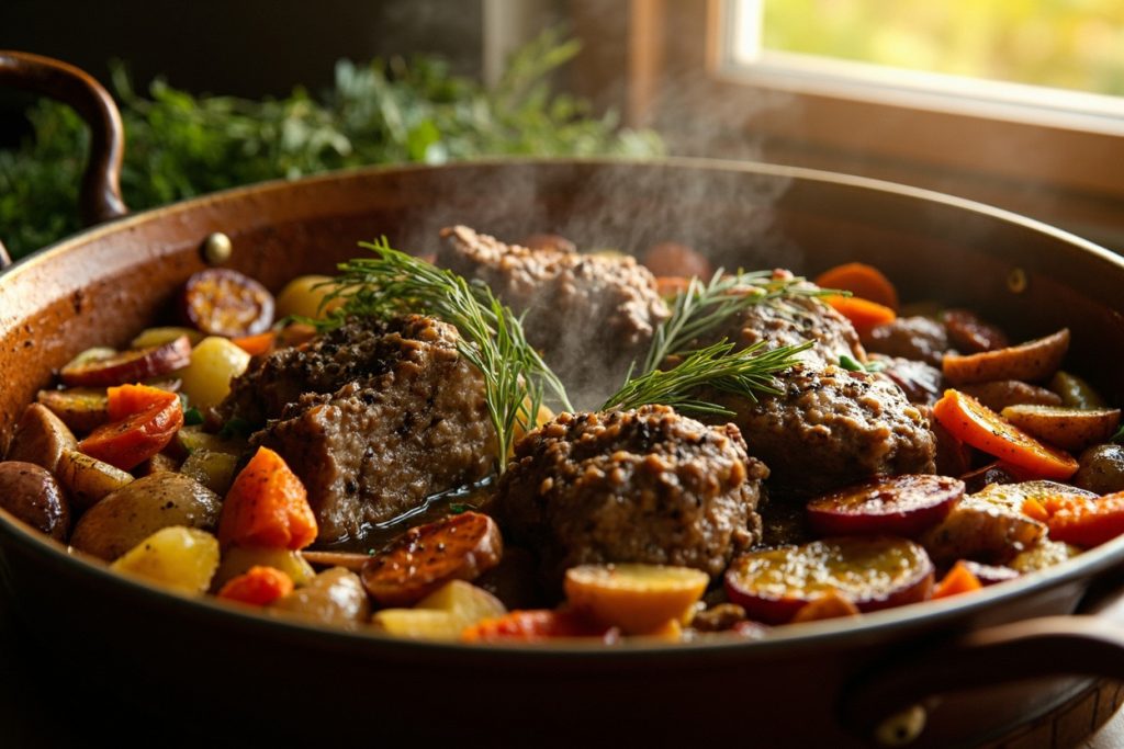 Баранина с картофелем и морковью в духовке: пошаговый рецепт.