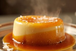 Пошаговый рецепт Карамельного пудинга с морской солью.