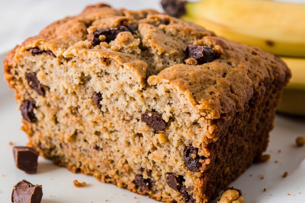 Пошаговый рецепт Бананового хлеба с орехами и шоколадом.