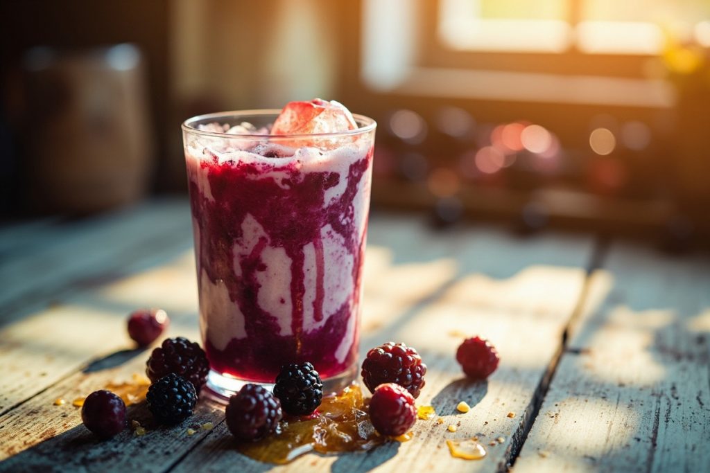 Как приготовить Коктейль с ягодами и йогуртом: пошаговая инструкция.