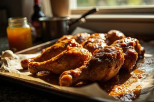 Куриные ножки в медово-горчичном соусе: пошаговый рецепт.