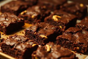 Пошаговый рецепт Брауни без муки с грецкими орехами.