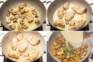 Курица в сливочном соусе с грибами: пошаговое руководство.