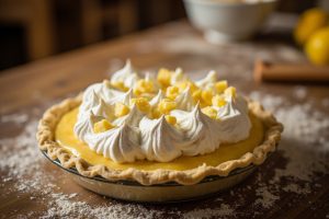 Пошаговый рецепт Лимонного пирога с безе.