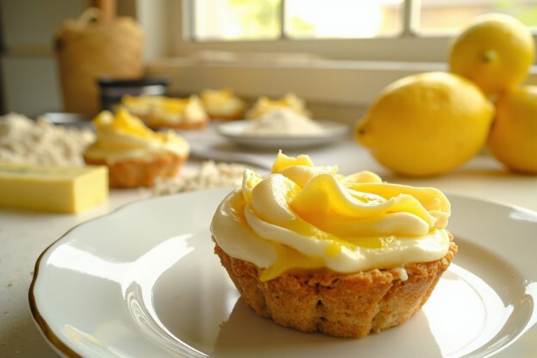 Пошаговый рецепт Лимонных тарталеток с кремом.