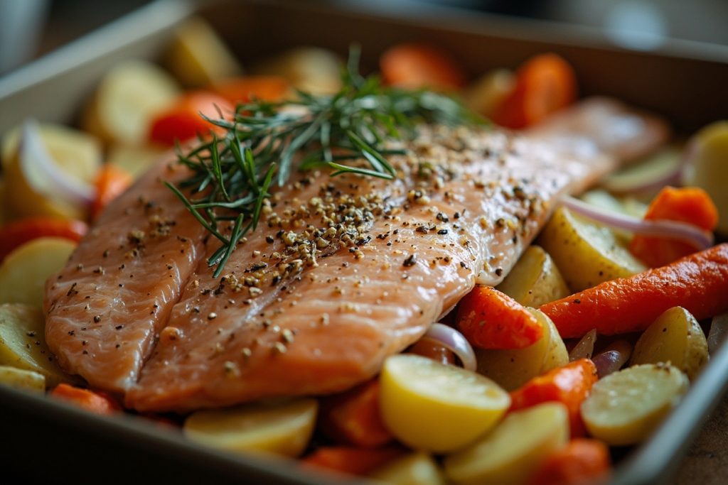 Запеченная рыба с картофелем и пряными травами: пошаговое руководство.