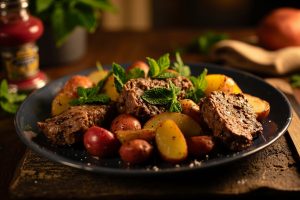 Баранина с картофелем и мятой: пошаговое руководство.