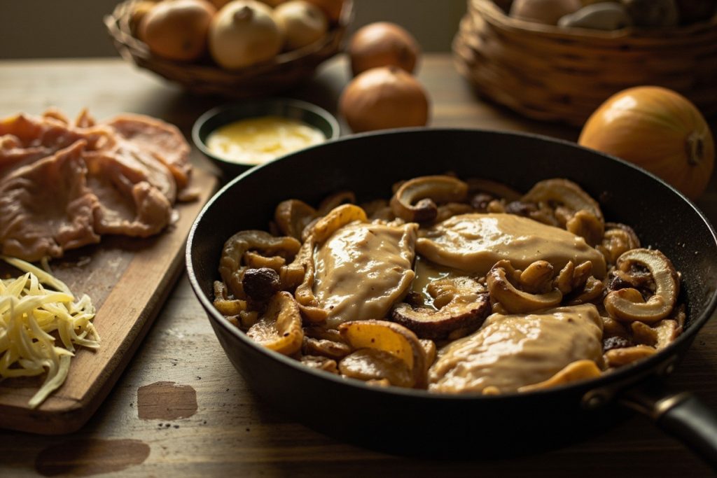 Куриные грудки с грибами и сливочным соусом: пошаговое руководство.