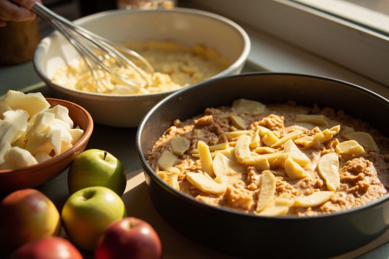 Как сделать Шарлотку с яблоками и корицей: пошаговая инструкция.