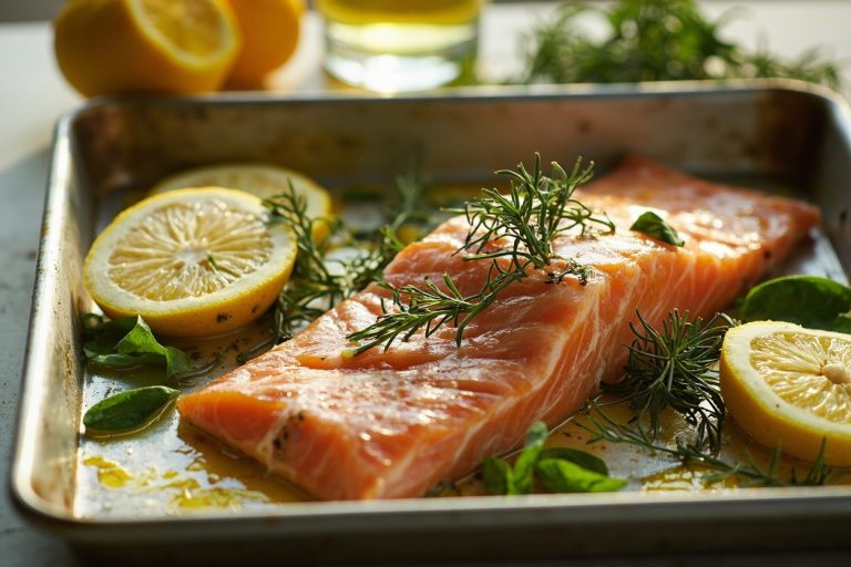 Рыба, запеченная с лимоном и травами: пошаговое руководство.