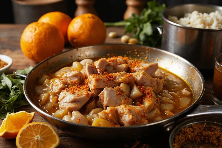 Индейка в апельсиновом соусе с рисом: пошаговое руководство.