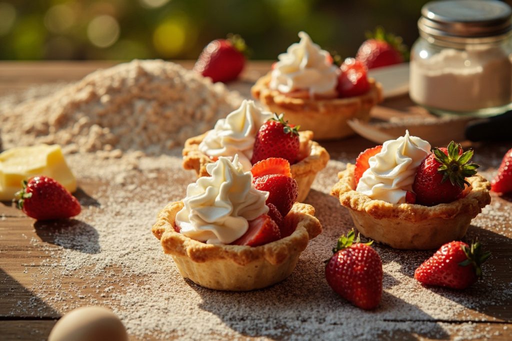 Как приготовить Клубничные тарталетки с кремом: пошаговая инструкция.