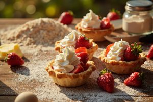 Как приготовить Клубничные тарталетки с кремом: пошаговая инструкция.