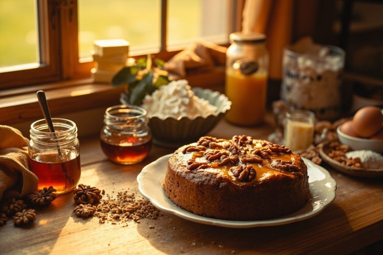 Пошаговый рецепт Торта с орехами и медом.