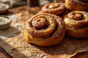 Как сделать Сладкие булочки с корицей и сахаром: пошаговая инструкция.