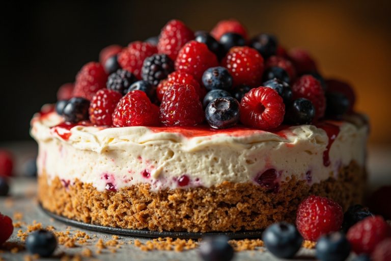 Как приготовить Ягодный чизкейк без выпечки: пошаговая инструкция.