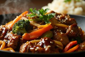 Цыпленок терияки с овощами