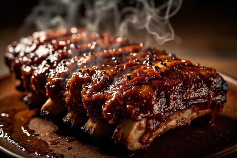 Свиные ребрышки с барбекю-соусом