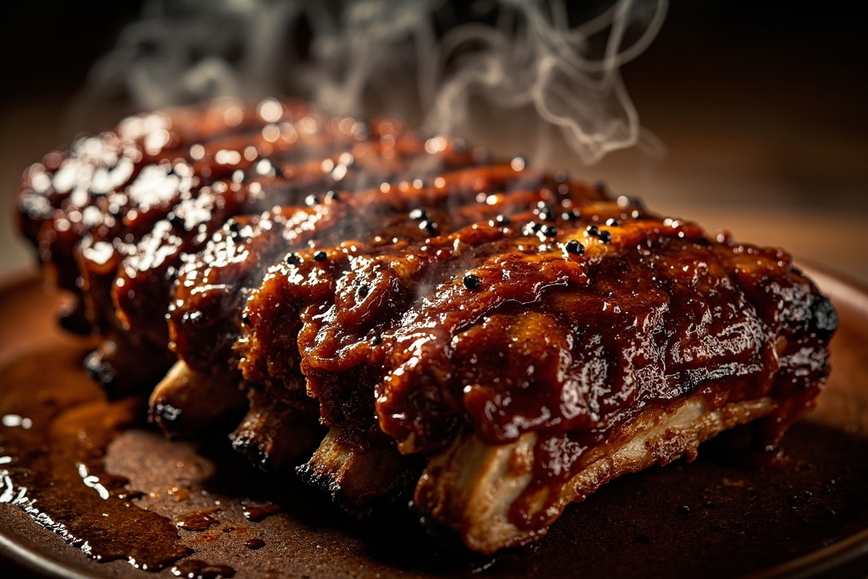 Свиные ребрышки с барбекю-соусом