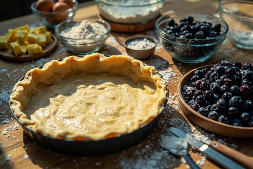 Пирог с черникой: пошаговый рецепт и идеи для украшения